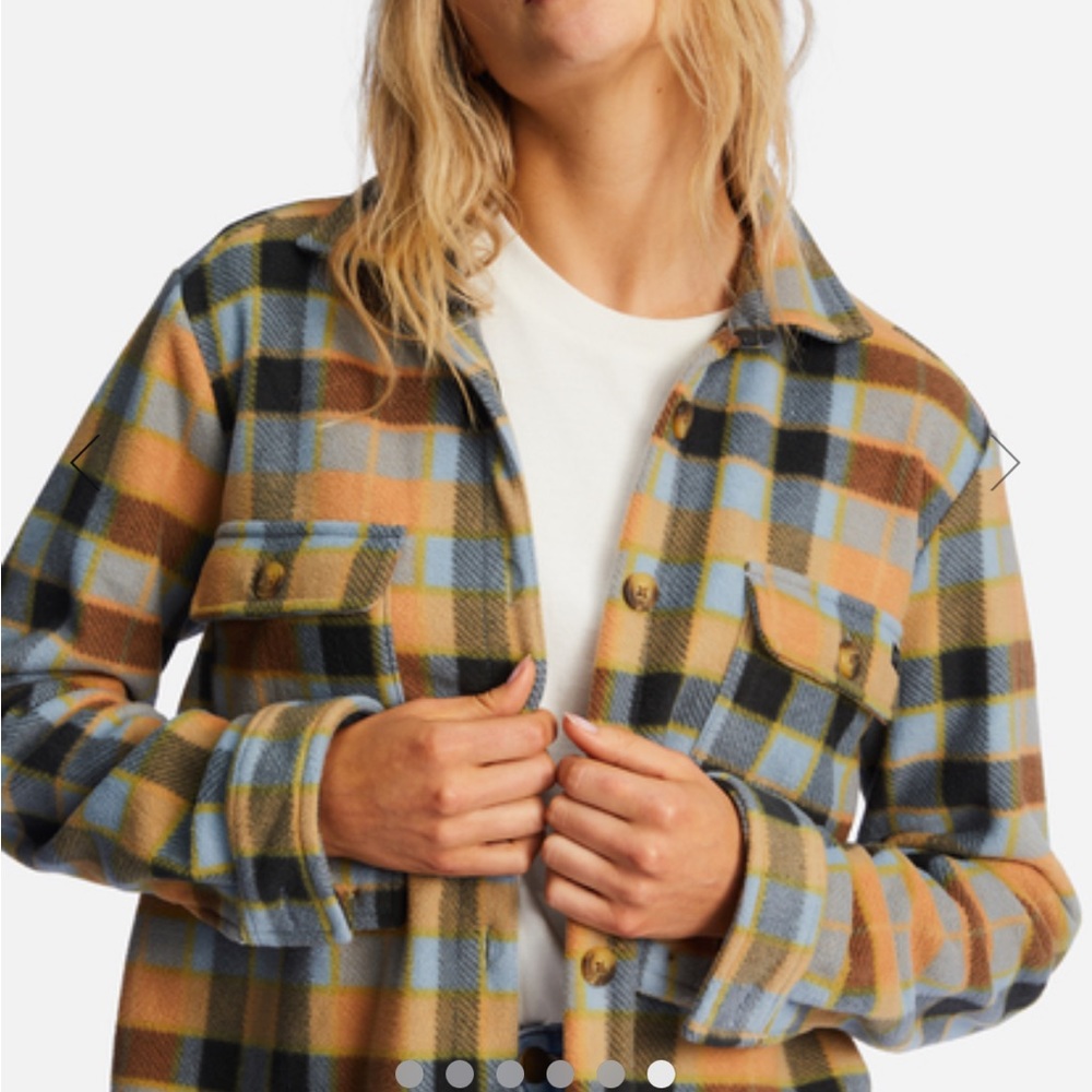 Billabong Multicolor Plaid Shirt Jacket